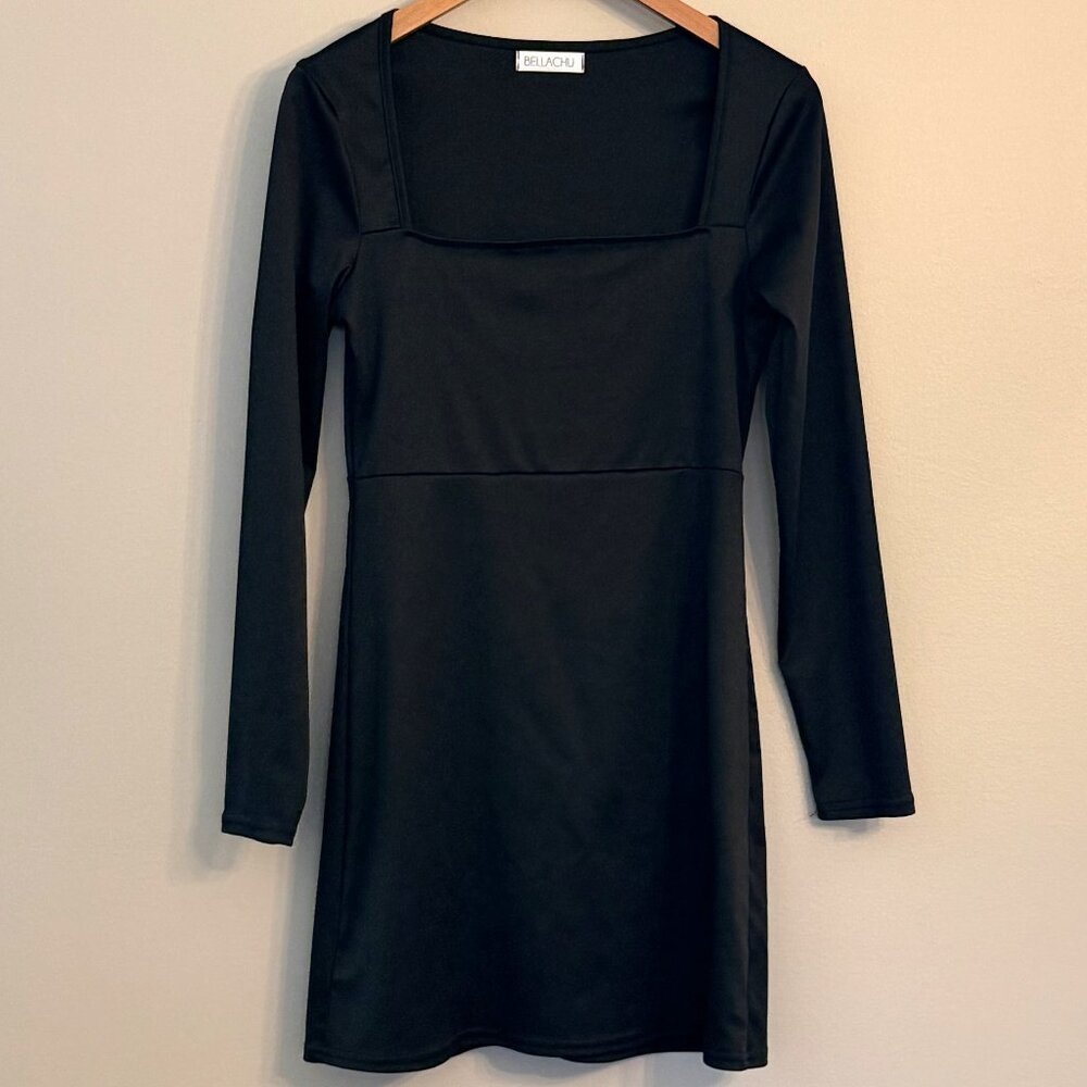 Bellachu Perfect Little Black Dress Long Sleeve